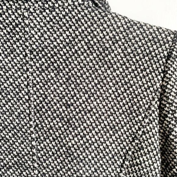 LOFT Cotton Wool Blend Double Breasted Peacoat Winter Pea Coat Buttons XS Black - Picture 10 of 16